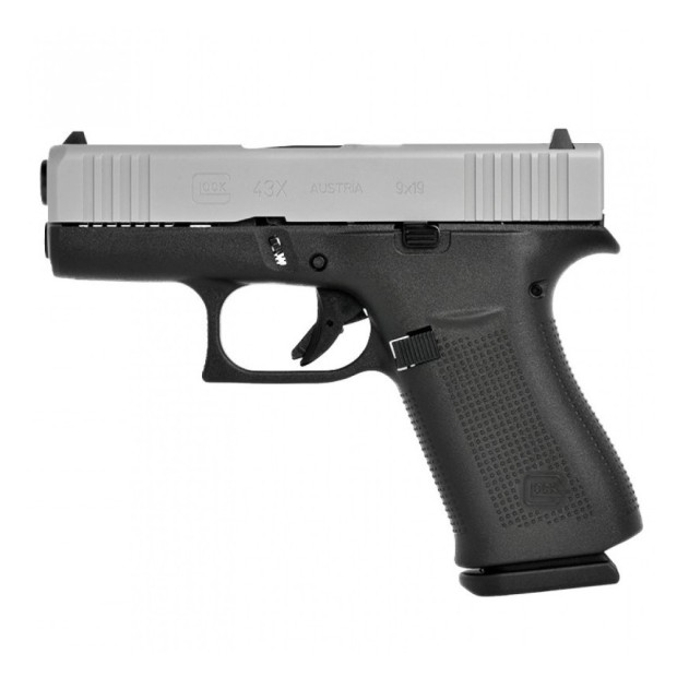Pistoletas GLOCK 43X R/FS silver slide
