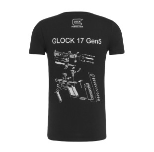 GLOCK Marškinėliai Glock Engineering Gen5 Juoda