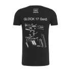 GLOCK Marškinėliai Glock Engineering Gen5 Juoda