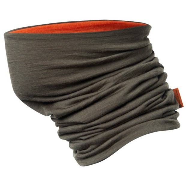 Kaklaskarė THERMOWAVE dvipusė MERINO green/orange