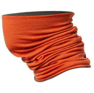 Kaklaskarė THERMOWAVE dvipusė MERINO green/orange