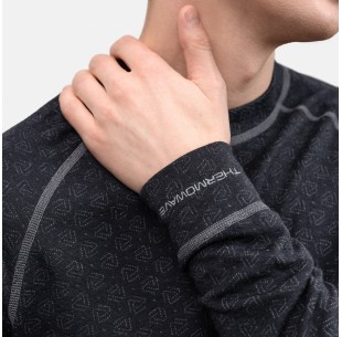 THERMOWAVE Marškinėliai MERINO XTREME Juoda