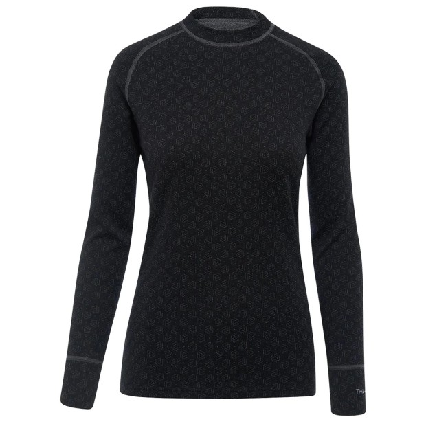 THERMOWAVE Marškinėliai MERINO XTREME Juoda