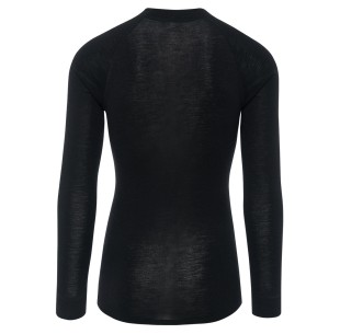 THERMOWAVE Marškinėliai MERINO WARM Juoda