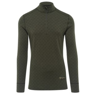 THERMOWAVE Marškinėliai MERINO XTREME 1/2 zip Chaki