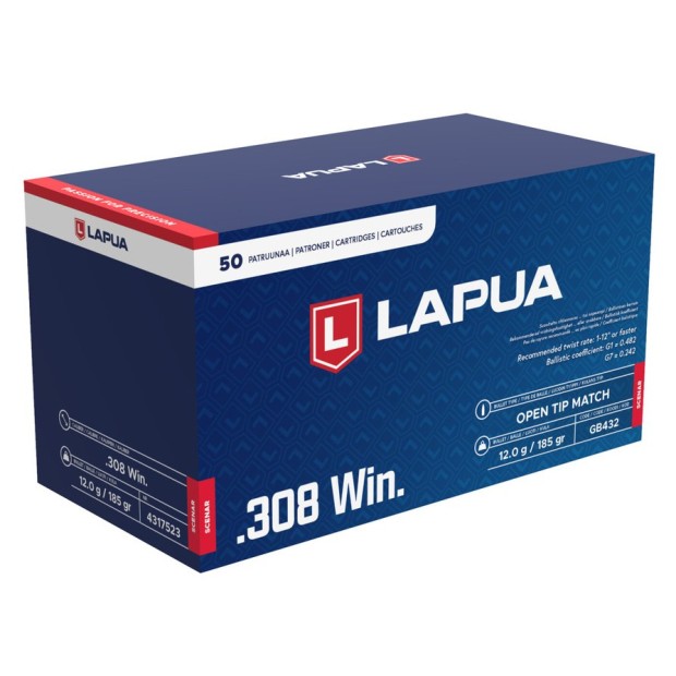 "Šovinys LAPUA 308Win ""SCENAR HPBT"" 12 g."