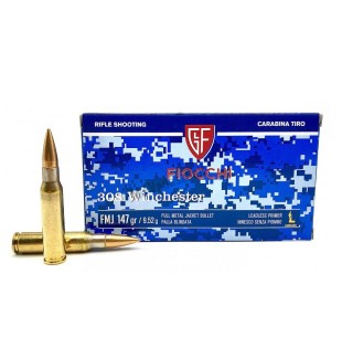 Šovinys FIOCCHI 308Win LL FMJ 147 9,52g