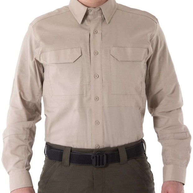FIRST TACTICAL Marškiniai V2 L/S Smėlio