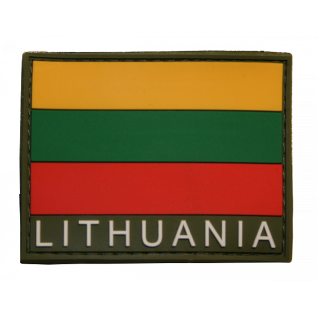 "Antsiuvas su velcro ""LIETUVA"" 65x50mm"