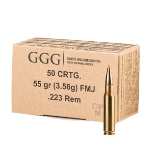 Šovinys GGG 223REM FMJ 55 grain