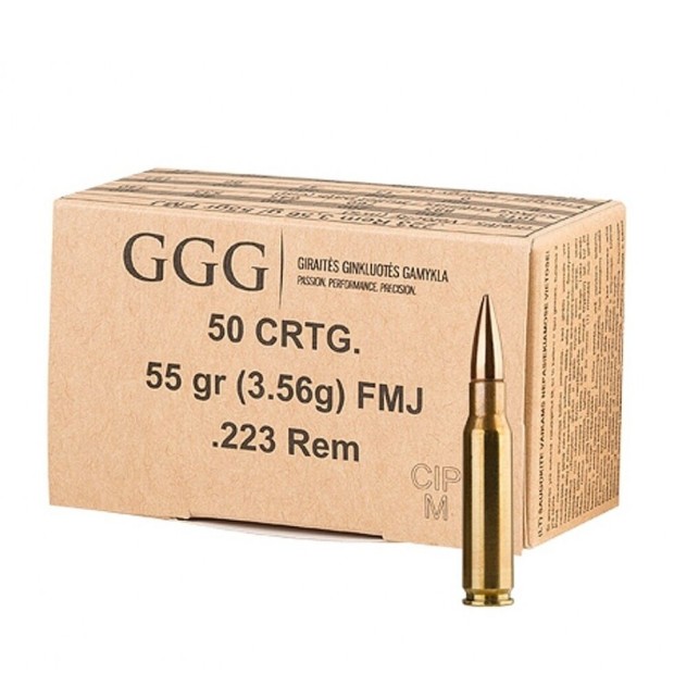 Šovinys GGG 223REM FMJ 55 grain