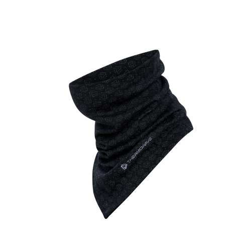 Kaklaskarė THERMOWAVE MERINO, Black/Dark Grey Melange